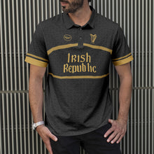 Load image into Gallery viewer, Irish Republic Black-Gold Edition Polo Shirt
