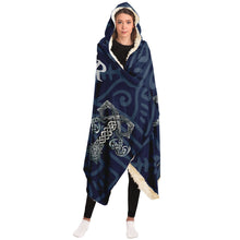 Load image into Gallery viewer, Fenrir Viking Wolf Hooded Blanket - Urban Celt