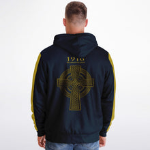 Load image into Gallery viewer, 1916 Easter Rising Navy Gold Fleece Lined Hoodie