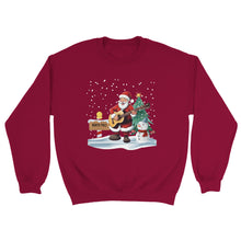 Load image into Gallery viewer, Santa Playing Guitar Sweatshirt - Urban Celt