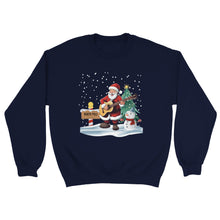 Load image into Gallery viewer, Santa Playing Guitar Sweatshirt - Urban Celt