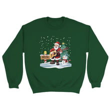 Load image into Gallery viewer, Santa Playing Guitar Sweatshirt - Urban Celt