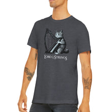 Load image into Gallery viewer, Cat Playing the Harp T-shirt - Urban Celt