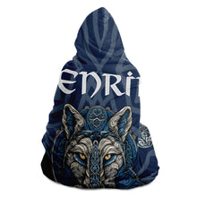 Load image into Gallery viewer, Fenrir Viking Wolf Hooded Blanket - Urban Celt