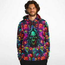Load image into Gallery viewer, Trippy Cyberpunk Skulls Hoodie - Urban Celt