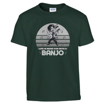 Load image into Gallery viewer, Life Is More Fun Banjo Boy Kids T-shirt - Urban Celt