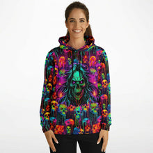 Load image into Gallery viewer, Trippy Cyberpunk Skulls Hoodie - Urban Celt