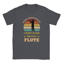 Load image into Gallery viewer, Grumpy Old Man Flute T-shirt - Urban Celt