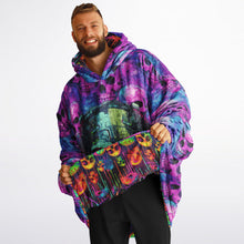 Load image into Gallery viewer, Cyber Punk Skulls 2 in 1 Reversible Snug Hoodie - Urban Celt