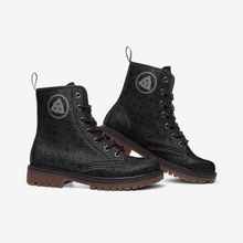 Load image into Gallery viewer, Celtic Trinity Knot Vegan Leather Boots - Urban Celt