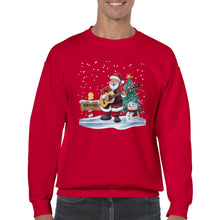 Load image into Gallery viewer, Santa Playing Guitar Sweatshirt - Urban Celt
