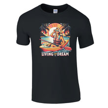 Load image into Gallery viewer, Living The Dream Woman Kayaker T-shirt - Urban Celt