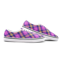 Load image into Gallery viewer, Pink Tartan Plaid Canvas Loafer Shoes - Urban Celt