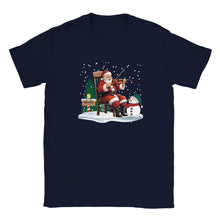 Load image into Gallery viewer, Santa Playing Fiddle T-shirt - Urban Celt