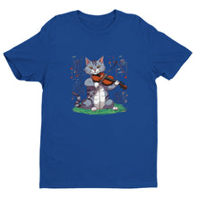 Load image into Gallery viewer, Musical Cat Playing Fiddle T-shirt - Urban Celt