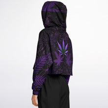 Load image into Gallery viewer, Purple Weed Dance Crop Hoodie - Urban Celt