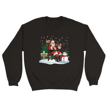 Load image into Gallery viewer, Santa Playing Fiddle Unisex Sweatshirt - Urban Celt