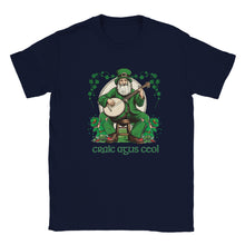 Load image into Gallery viewer, St Patrick Playing the Banjo T-shirt - Urban Celt