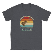 Load image into Gallery viewer, Never Underestimate the Power of a Woman who Plays Fiddle Tee - Urban Celt