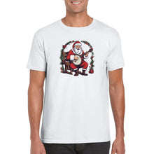 Load image into Gallery viewer, Santa Claus Playing Banjo Unisex T-shirt - Urban Celt