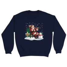 Load image into Gallery viewer, Santa Playing Fiddle Unisex Sweatshirt - Urban Celt