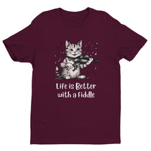 Load image into Gallery viewer, Life is Better with a Fiddle T-shirt - Urban Celt