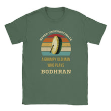 Load image into Gallery viewer, Grumpy Old Man Bodhran T-shirt - Urban Celt
