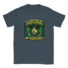 Load image into Gallery viewer, Carbon Footprint Sarcasm T-shirt - Urban Celt