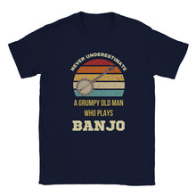 Load image into Gallery viewer, Grumpy Old Man Banjo T-shirt - Urban Celt