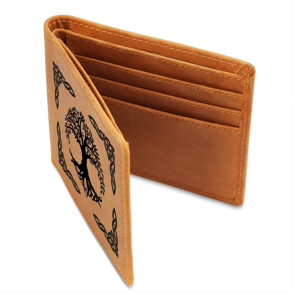 Celtic Tree of Life Leather Wallet - Urban Celt