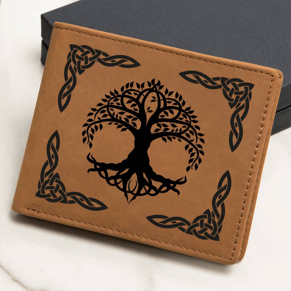 Celtic Tree of Life Leather Wallet - Urban Celt