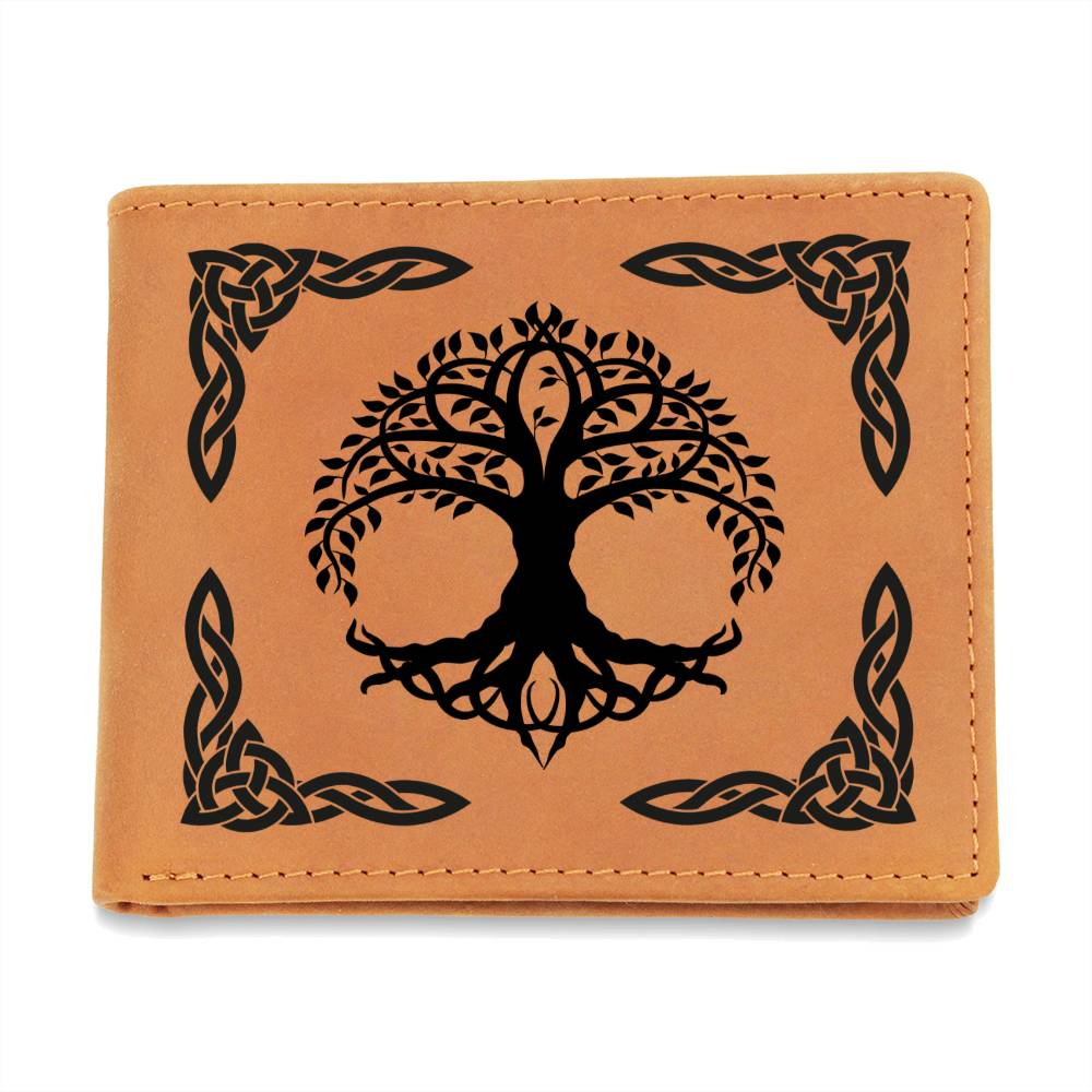 Celtic Tree of Life Leather Wallet - Urban Celt