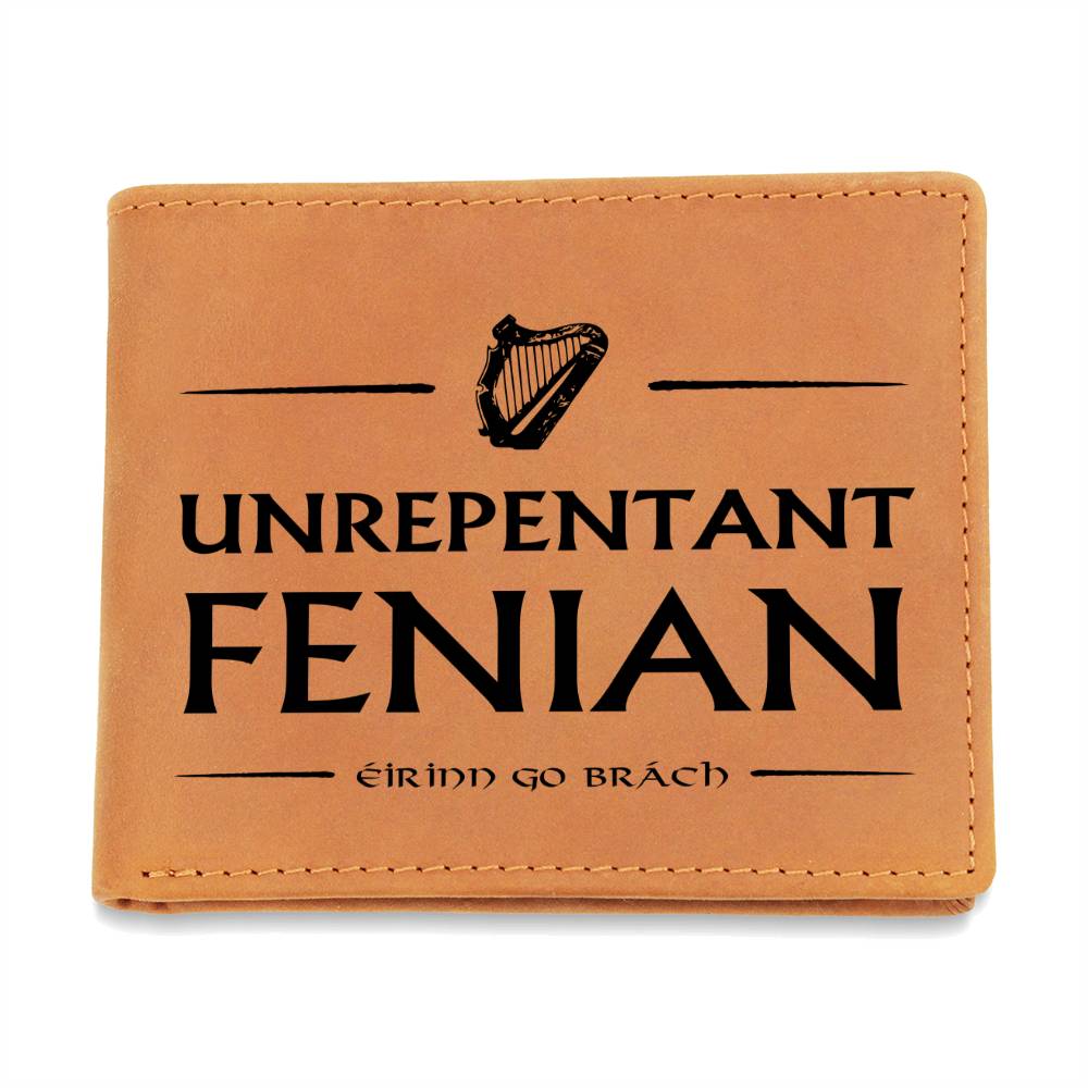 Unrepentant Fenian Leather Wallet - Urban Celt
