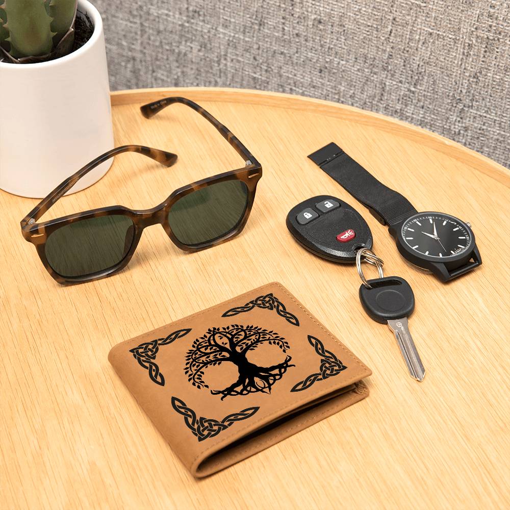 Celtic Tree of Life Leather Wallet - Urban Celt