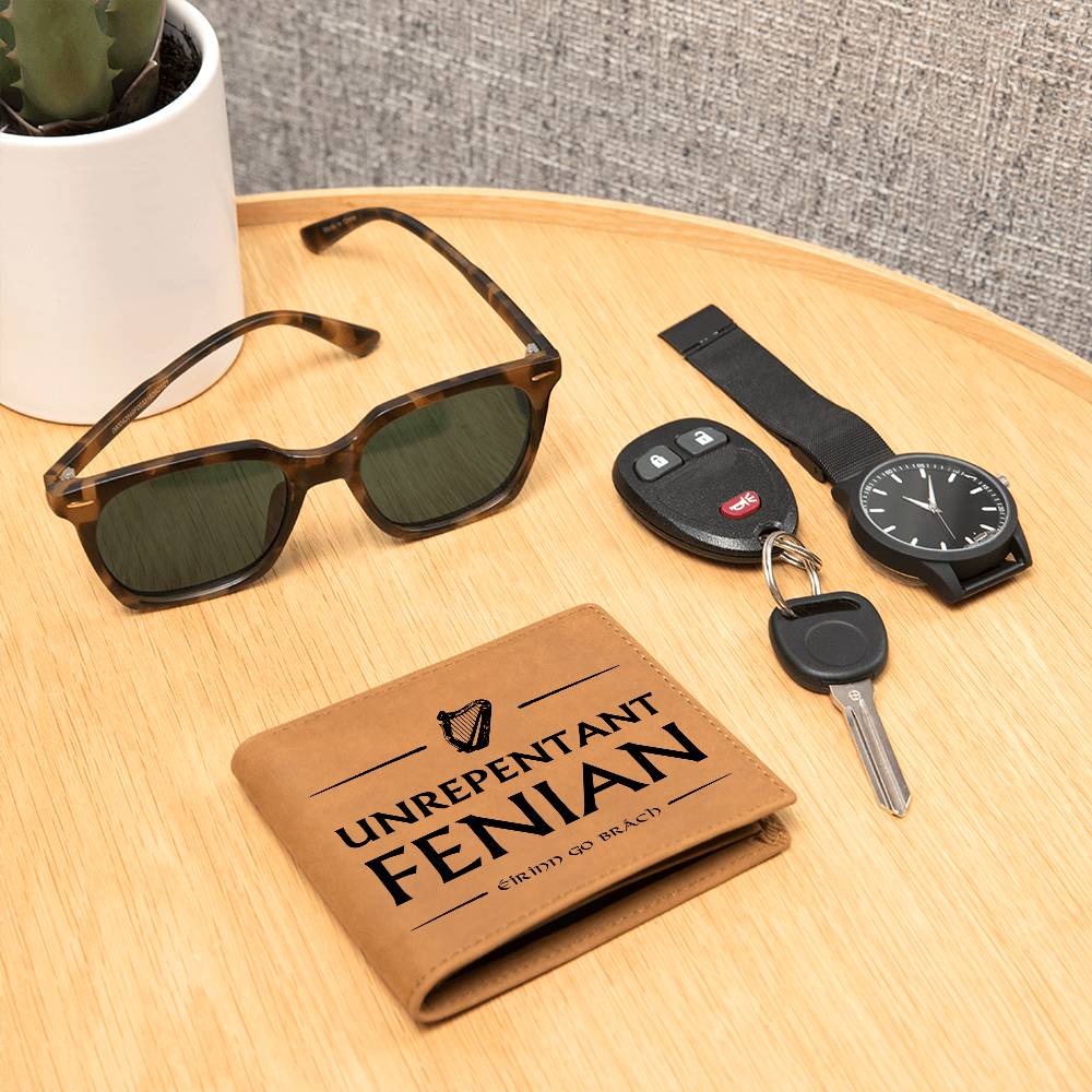 Unrepentant Fenian Leather Wallet - Urban Celt