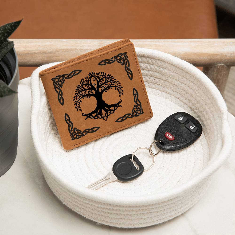 Celtic Tree of Life Leather Wallet - Urban Celt