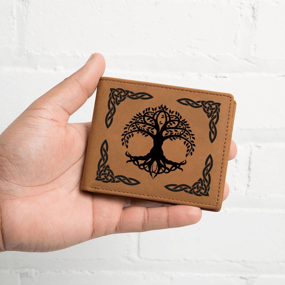 Celtic Tree of Life Leather Wallet - Urban Celt