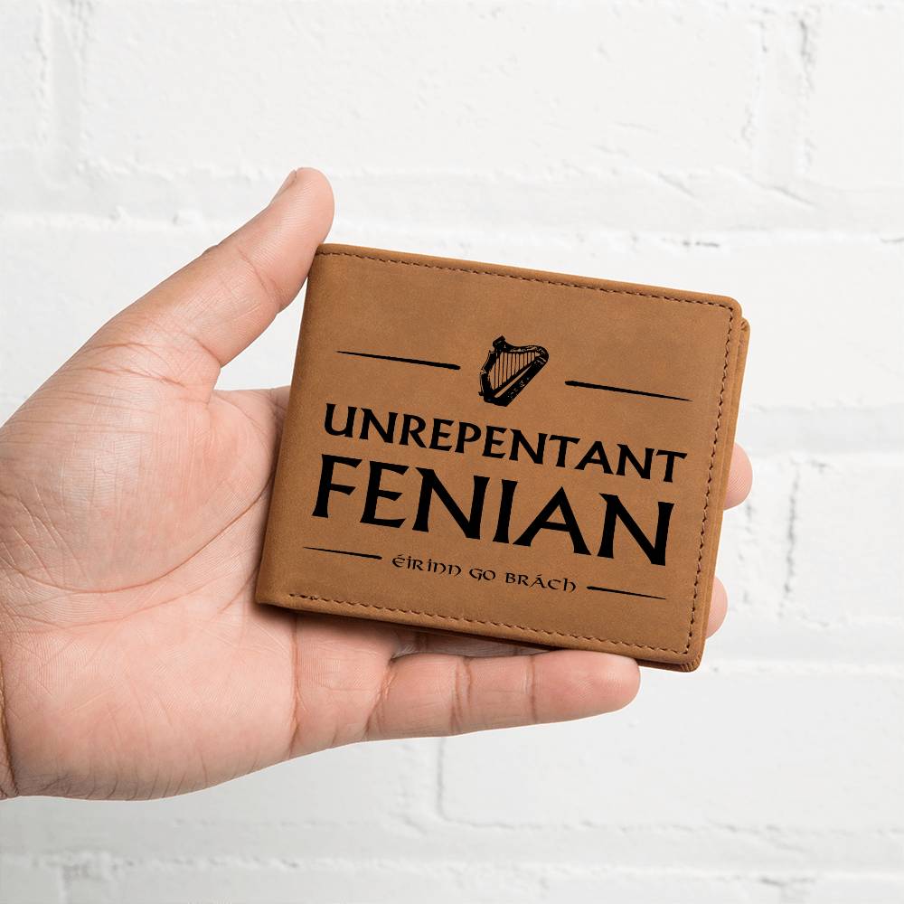 Unrepentant Fenian Leather Wallet - Urban Celt