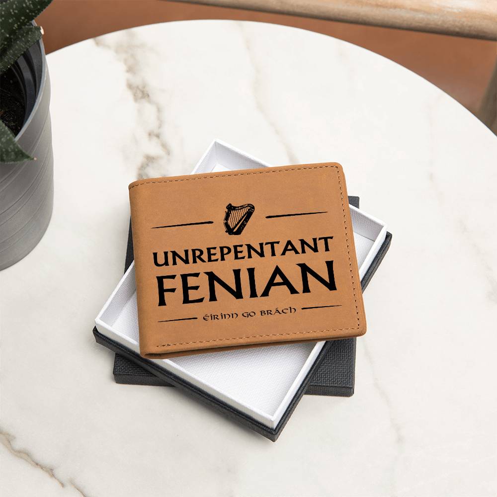 Unrepentant Fenian Leather Wallet - Urban Celt