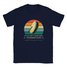 Load image into Gallery viewer, Sarcastic Fun & Games Bodhran T-shirt - Urban Celt