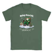 Load image into Gallery viewer, Sláinte Irish Merry Christmas T-shirt - Urban Celt