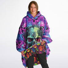 Load image into Gallery viewer, Cyber Punk Skulls 2 in 1 Reversible Snug Hoodie - Urban Celt