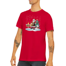 Load image into Gallery viewer, Santa Playing Guitar Unisex T-shirt
