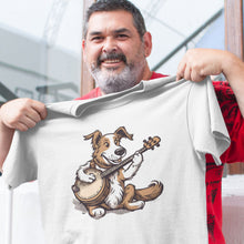 Load image into Gallery viewer, Happy Dog Playing Banjo T-shirt - Urban Celt