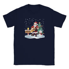 Load image into Gallery viewer, Santa Playing Guitar Unisex T-shirt - Urban Celt