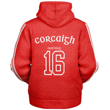 Load image into Gallery viewer, Cork 1916 Red-White Microfleece Ziphoodie
