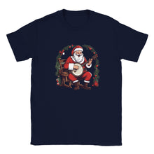 Load image into Gallery viewer, Santa Claus Playing Banjo Unisex T-shirt - Urban Celt
