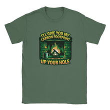Load image into Gallery viewer, Carbon Footprint Sarcasm T-shirt - Urban Celt