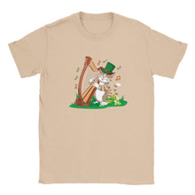 Load image into Gallery viewer, Musical Cat Playing Harp T-shirt - Urban Celt