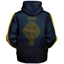 Load image into Gallery viewer, 1916 Easter Rising Navy Gold Fleece Lined Hoodie